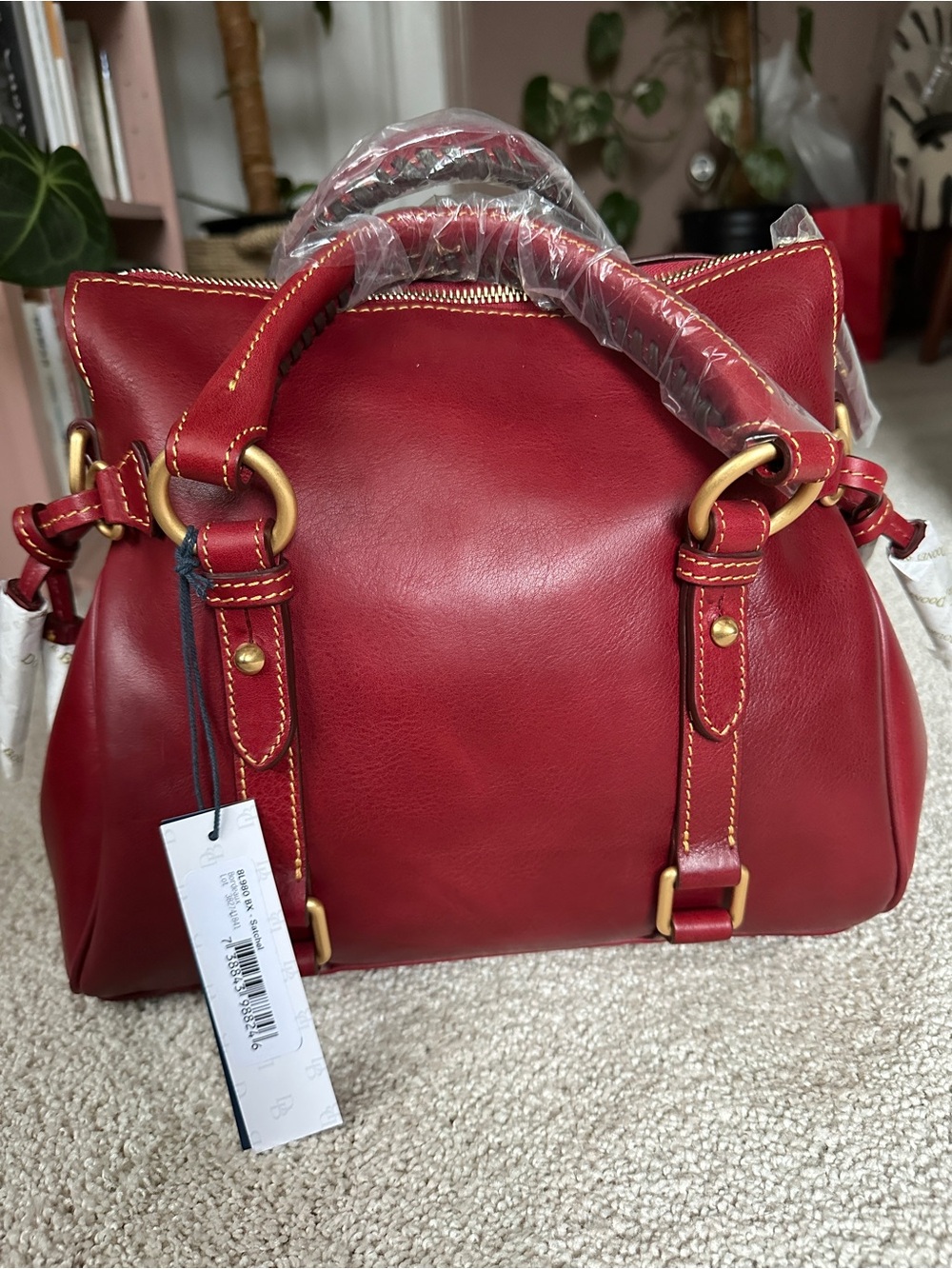 NWT- HTF Dooney & Bourke Florentine
Satchel - Bordeaux - Picture 3 of 9